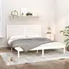 Image de Cadre De Lit Sans Matelas Blanc 180x200 Cm Bois Massif Vidaxl