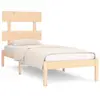 Image de Cadre De Lit Bois Massif 90x200 Cm Vidaxl
