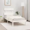 Image de Cadre De Lit Sans Matelas Blanc 90x200 Cm Bois Massif Vidaxl