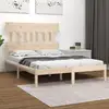 Image de Cadre De Lit Sans Matelas 120x190 Cm Bois Massif Vidaxl