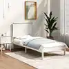 Image de Cadre De Lit Sans Matelas Blanc 100x200 Cm Bois De Pin Massif Vidaxl