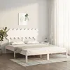 Image de vidaXL Cadre de lit sans matelas blanc 160x200 cm bois massif 3104879