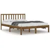 Image de Cadre De Lit Sans Matelas Marron Miel Bois Pin Massif 200x200cm Vidaxl