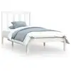 Image de Vidaxl cadre de lit sans matelas blanc bois de pin massif 75x190 cm
