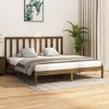 Image de Cadre De Lit Sans Matelas Marron Miel Bois Pin Massif 200x200cm Vidaxl