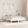 Image de vidaXL Cadre de lit Blanc Bois massif 150x200 cm Très grand 3105411