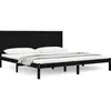 Image de Cadre De Lit Sans Matelas Noir 200x200 Cm Bois Massif De Pin Vidaxl