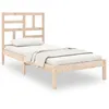 Image de Cadre De Lit Sans Matelas Bois Massif 75x190 Cm Vidaxl