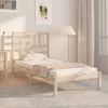 Image de vidaXL Cadre de lit sans matelas bois massif 75x190 cm 3105910