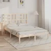 Image de Cadre De Lit Sans Matelas Bois Massif 120x190 Cm Vidaxl