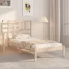 Image de Cadre De Lit Sans Matelas Bois Massif 90x200 Cm Vidaxl