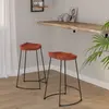 Image de Tabourets De Bar Gavin Lot De 2 45x40x63cm Bois Massif Manguier Vidaxl