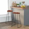 Image de Tabourets De Bar Gavin Lot De 2 50x40x78cm Bois Massif Manguier Vidaxl