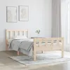 Image de vidaXL Cadre de lit sans matelas 90x190 cm bois massif 810644