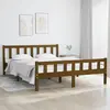 Image de Cadre De Lit Sans Matelas Marron Miel Bois Massif 120x200 Cm Vidaxl