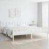 Image de vidaXL Cadre de lit sans matelas blanc bois massif 160x200 cm 810690