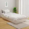 Image de Cadre De Lit Blanc Bois Massif 90x200 Cm Vidaxl