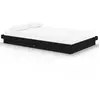 Image de Cadre De Lit Sans Matelas Noir Bois Massif 120x200 Cm Vidaxl