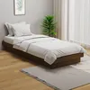 Image de Cadre De Lit Sans Matelas Marron Miel Bois Massif Vidaxl