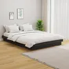 Image de Cadre De Lit Sans Matelas Gris Bois Massif Vidaxl