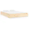 Image de Cadre De Lit Sans Matelas Bois Massif 150x200 Cm Vidaxl