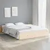 Image de Cadre De Lit Sans Matelas Bois Massif 140x200 Cm Vidaxl