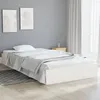 Image de Cadre De Lit Sans Matelas Blanc Bois Massif 90x200 Cm Vidaxl