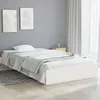 Image de vidaXL Cadre de lit Blanc Bois massif 90x200 cm 820058