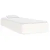 Image de Cadre De Lit Sans Matelas Blanc Bois Massif 75x190 Cm Vidaxl