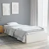 Image de vidaXL Cadre de lit Blanc Bois massif 90x190 cm Simple 820068
