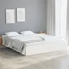 Image de vidaXL Cadre de lit Blanc Bois massif 140x190 cm 820083