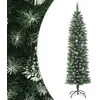 Image de Sapin De Noël Artificiel Mince Avec Support 150 Cm Pvc Vidaxl