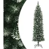 Image de vidaXL Sapin de Noël artificiel mince avec support 150 cm PVC345165