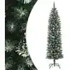 Image de Sapin De Noël Artificiel Mince Avec Support 180 Cm Pvc Vidaxl