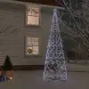Image de Arbre De Noël Cône 1400 Led Blanc Froid 160x500 Cm Vidaxl