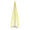 Image de Arbre De Noël Cône 1400 Led Blanc Chaud 160x500 Cm Vidaxl