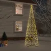 Image de vidaXL Arbre de Noël Cône Ornement de Fête Décoration de Vacances Sapin de Noël de Jardin Extérieur Arrière-cour 1400 LED 343513