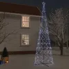 Image de vidaXL Arbre de Noël Cône Ornement de Fête Décoration de Vacances Sapin de Noël de Jardin Extérieur Arrière-cour 3000 LED 343514
