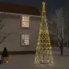 Image de Arbre De Noël Cône 3000 Led Blanc Chaud 230x800 Cm Vidaxl