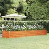 Image de vidaXL Lit Surélevé de Jardin Jardinière dExtérieur Pot de Fleurs Bac à Plantes Boîte de Plantation Balcon Patio 151964