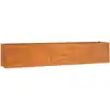 Image de Lit Surélevé De Jardin Rouillé 400x80x77 Cm Acier Corten Vidaxl