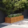 Image de vidaXL Lit surélevé de jardin 194x50x36 cm acier corten 151976