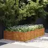 Image de Lit Surélevé De Jardin 195x100x36 Cm Acier Corten Vidaxl