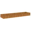 Image de Lit Surélevé De Jardin 387x100x36 Cm Acier Corten Vidaxl