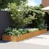 Image de Lit Surélevé De Jardin 482x100x36 Cm Acier Corten Vidaxl