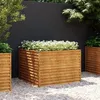 Image de vidaXL Lit surélevé de jardin 100x100x69 cm acier corten 152002