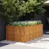 Image de Lit Surélevé De Jardin 196x100x69 Cm Acier Corten Vidaxl