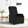 Image de Fauteuil Inclinable Noir Tissu Vidaxl