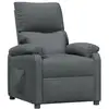 Image de Vidaxl fauteuil inclinable gris foncé tissu
