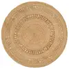 Image de Tapis Jute Tressé À La Main 150 Cm Rond Vidaxl